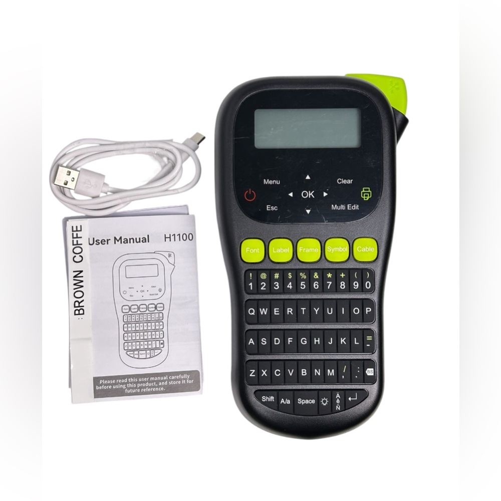 H1100 Handheld Label Maker Machine with QWERTY Keyboard – Portable Label Printer - Picture 6 of 11